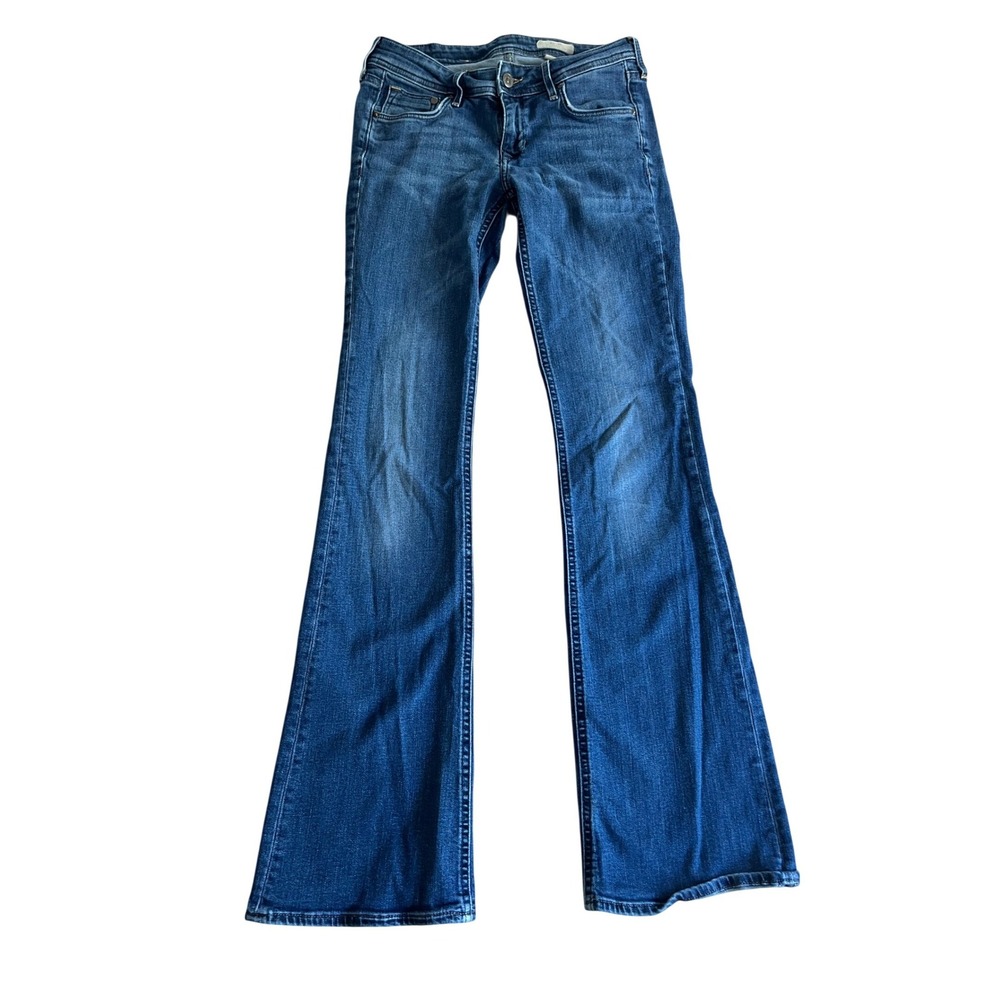 H&M &STAR Women Blue Low Waist Bootcut Leg Jeans Size 27x32‎ Medium Wash Denim